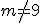 m\not=9